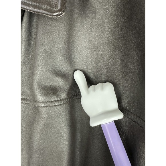 Croft & Barrow Brown 100% Leather Jacket Full Zip Front Lined Men's XLT XL Tall - Picture 13 of 15